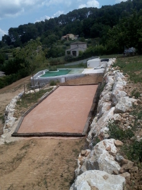 livraison sable stabilisé terrain de pétanque maison à Rognac